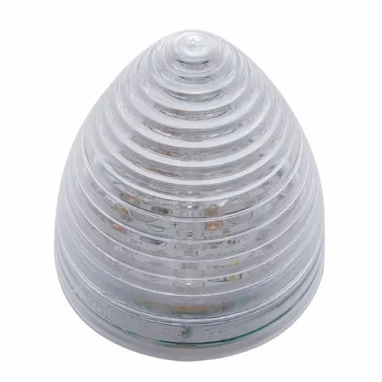 13 LED 2 1/2" Beehive Clearance/Marker Light - Amber LED/Clear Lens