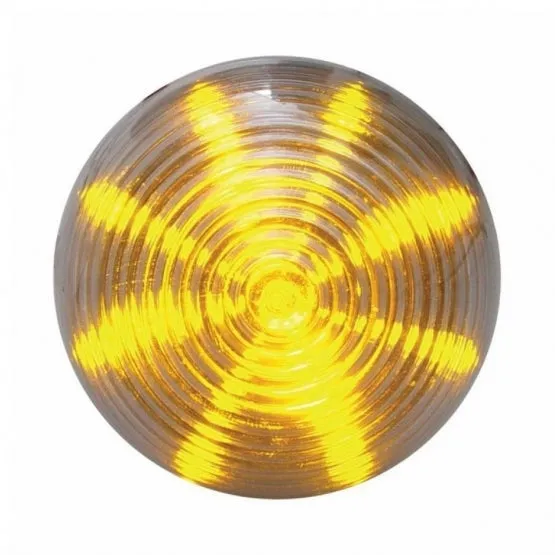 13 LED 2 1/2" Beehive Clearance/Marker Light - Amber LED/Clear Lens