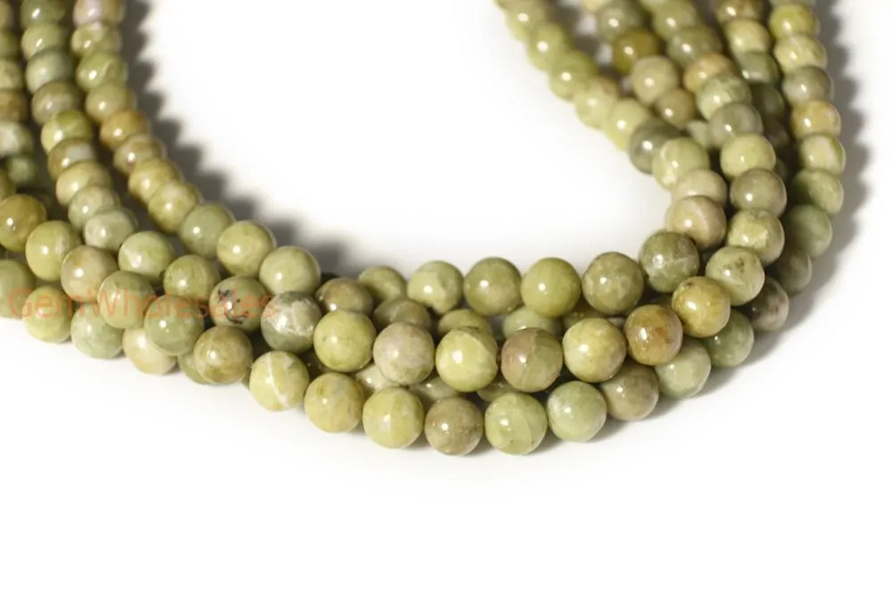 15.5" 8mm/10mm Natural Peridot round beads, ollive green gemstone