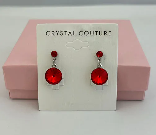 15mm Drop Crystal Earrings