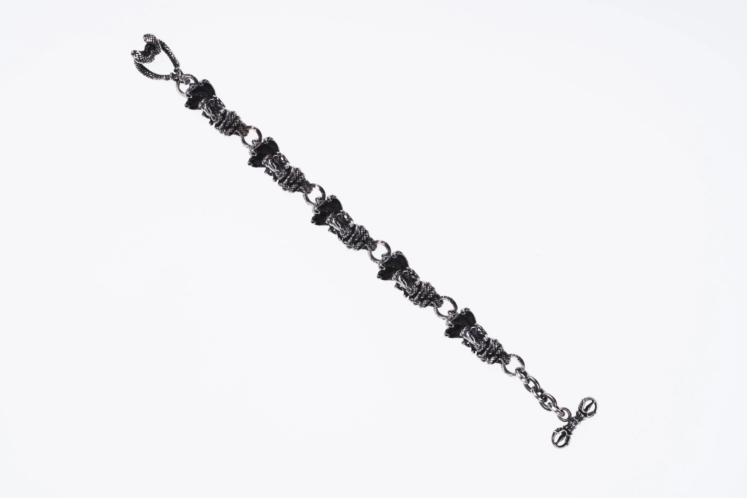 3-Head Cobra Ganesh Bracelet : (20cm)