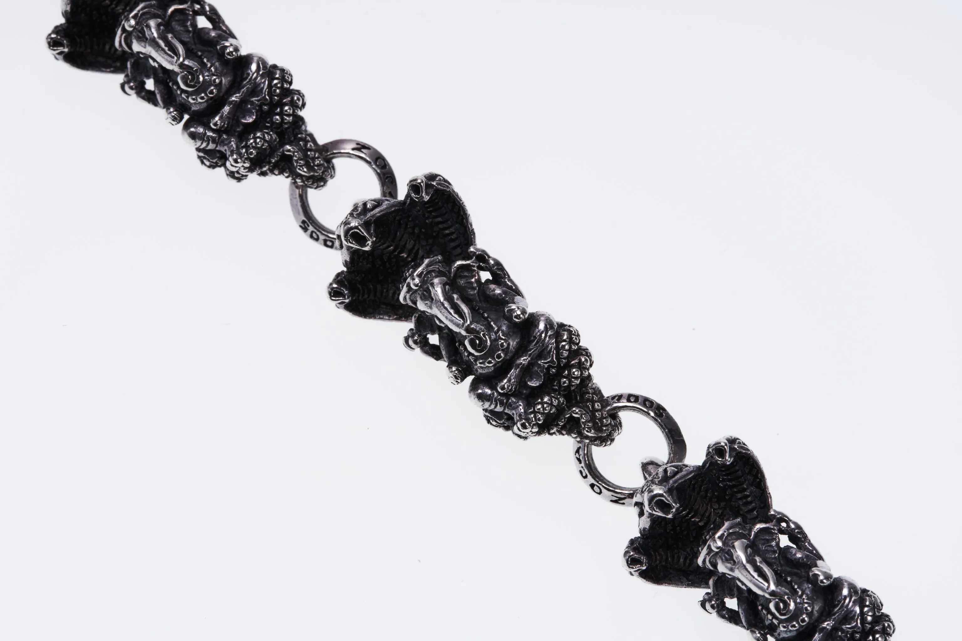 3-Head Cobra Ganesh Bracelet : (20cm)
