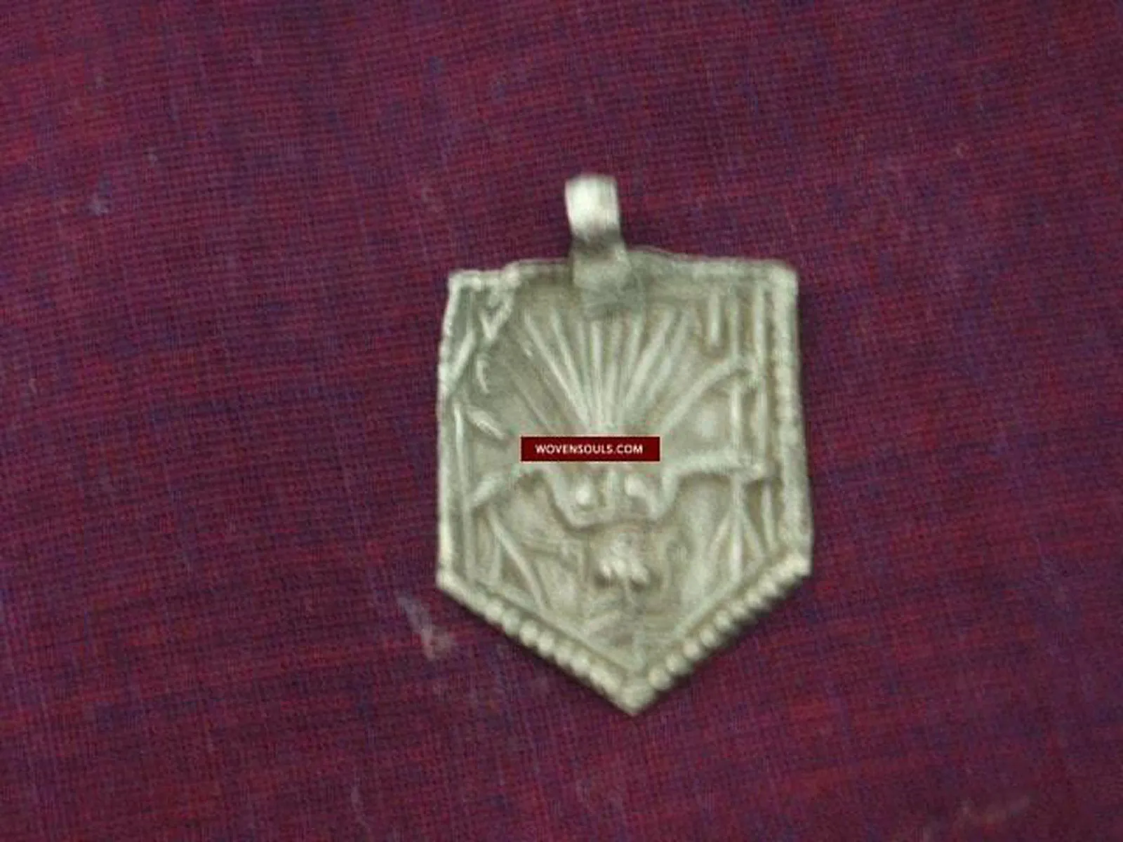 324 SOLD Old Indian Silver Locket Ornament Jewelry  with Cultural Significance