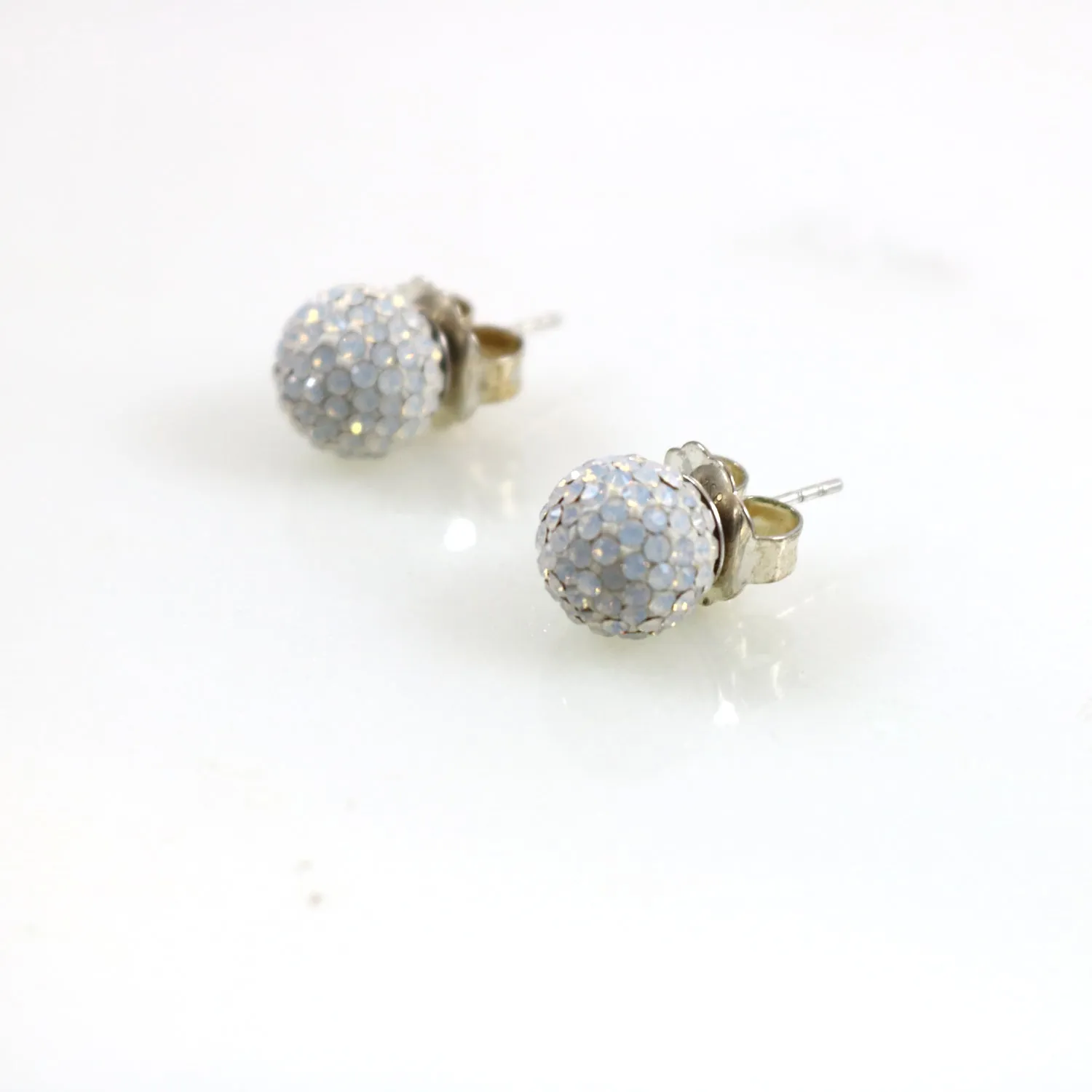 8mm Opal Stud Earrings