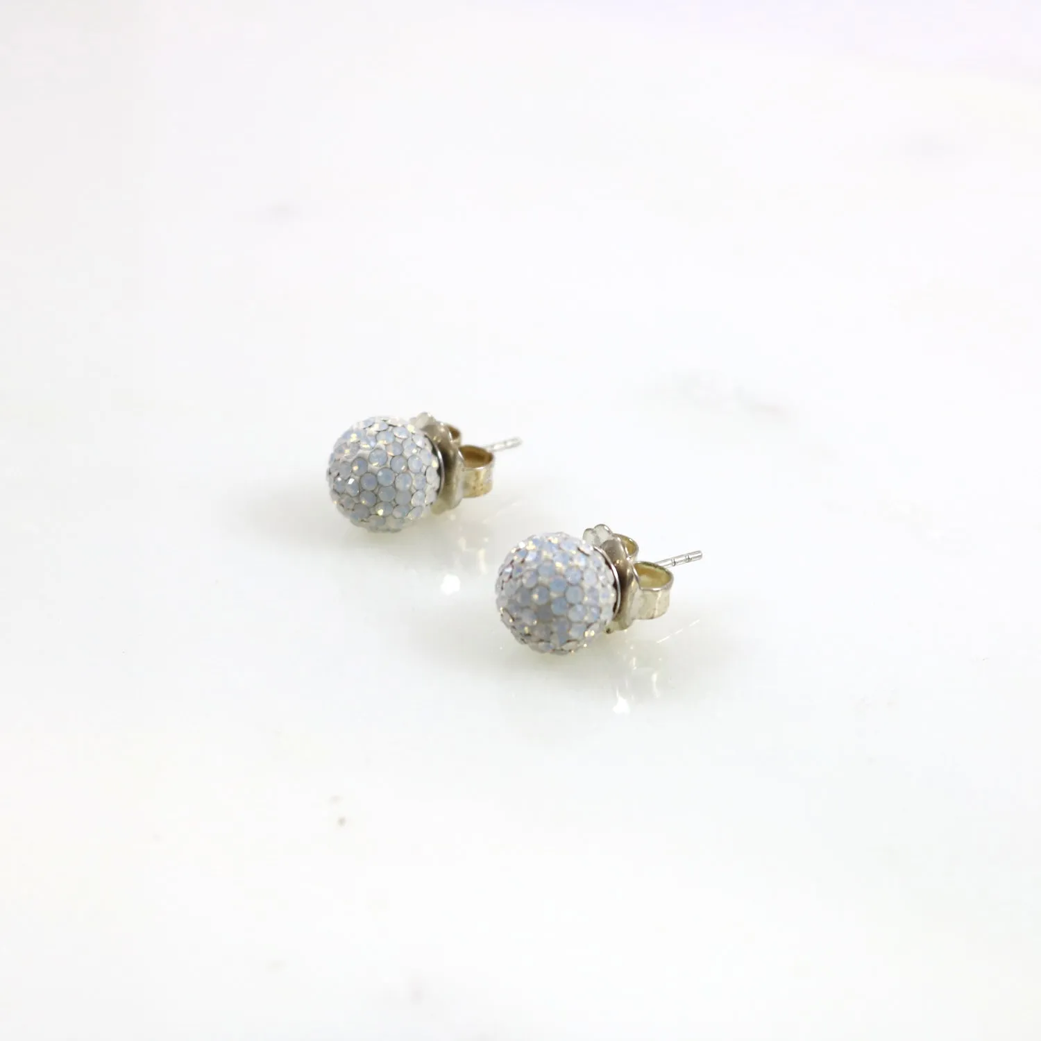 8mm Opal Stud Earrings