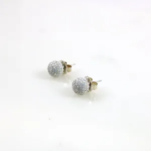 8mm Opal Stud Earrings