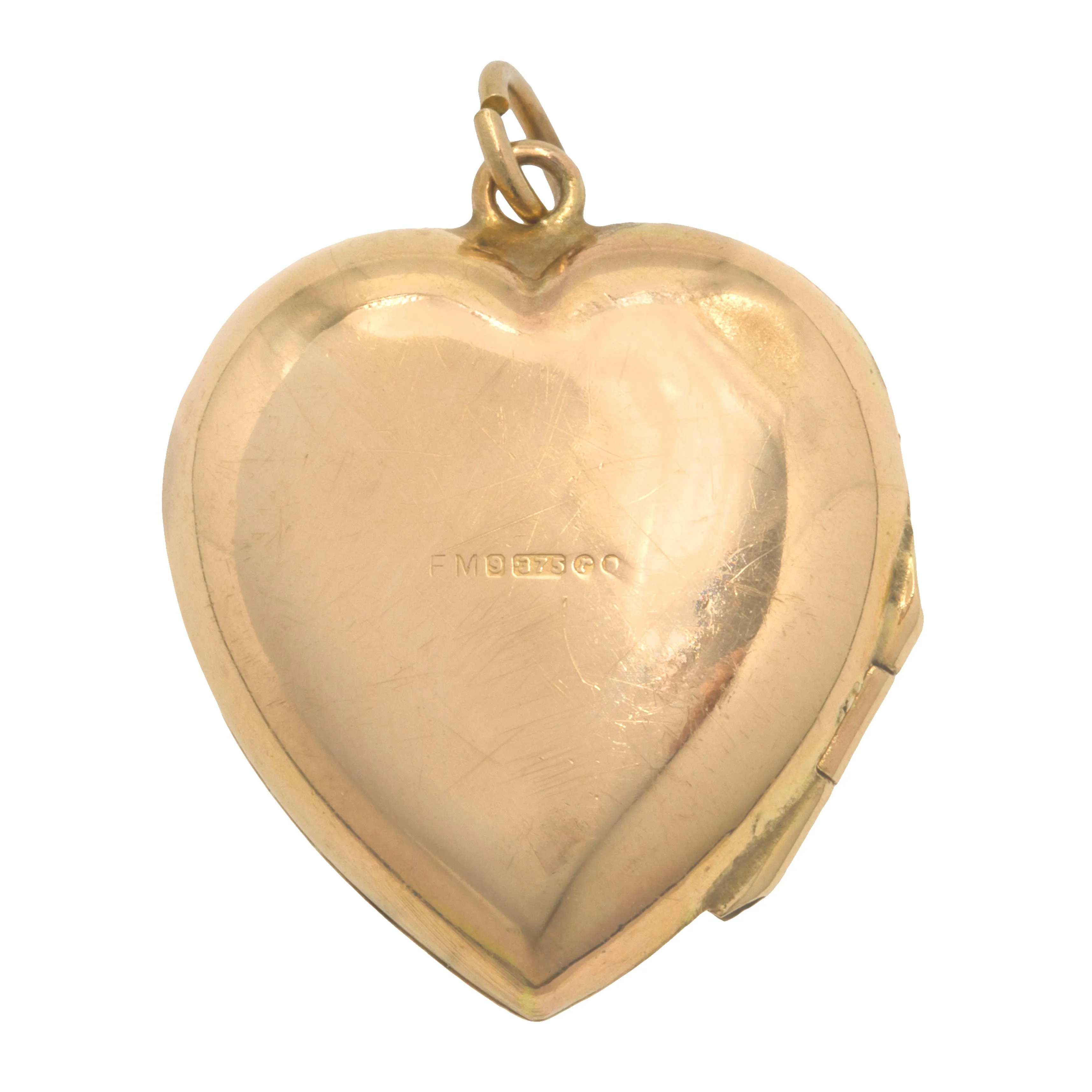 9ct Gold Engraved Heart Locket