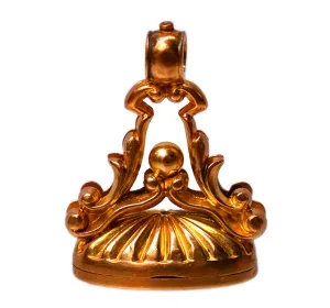 Antique 9ct Gold Fob Seal with Secret Locket