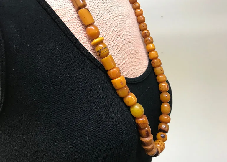 Antique Afghanistan Amber Prayer Beads