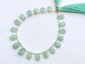 Aquamarine faceted drops