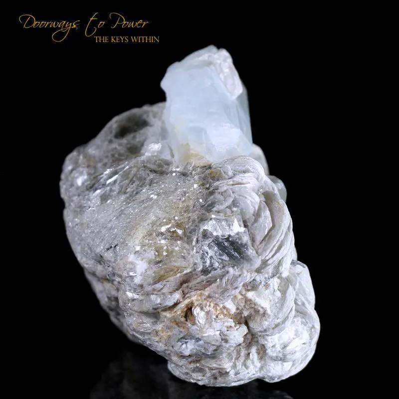 Aquamarine On Muscovite Crystal Specimen
