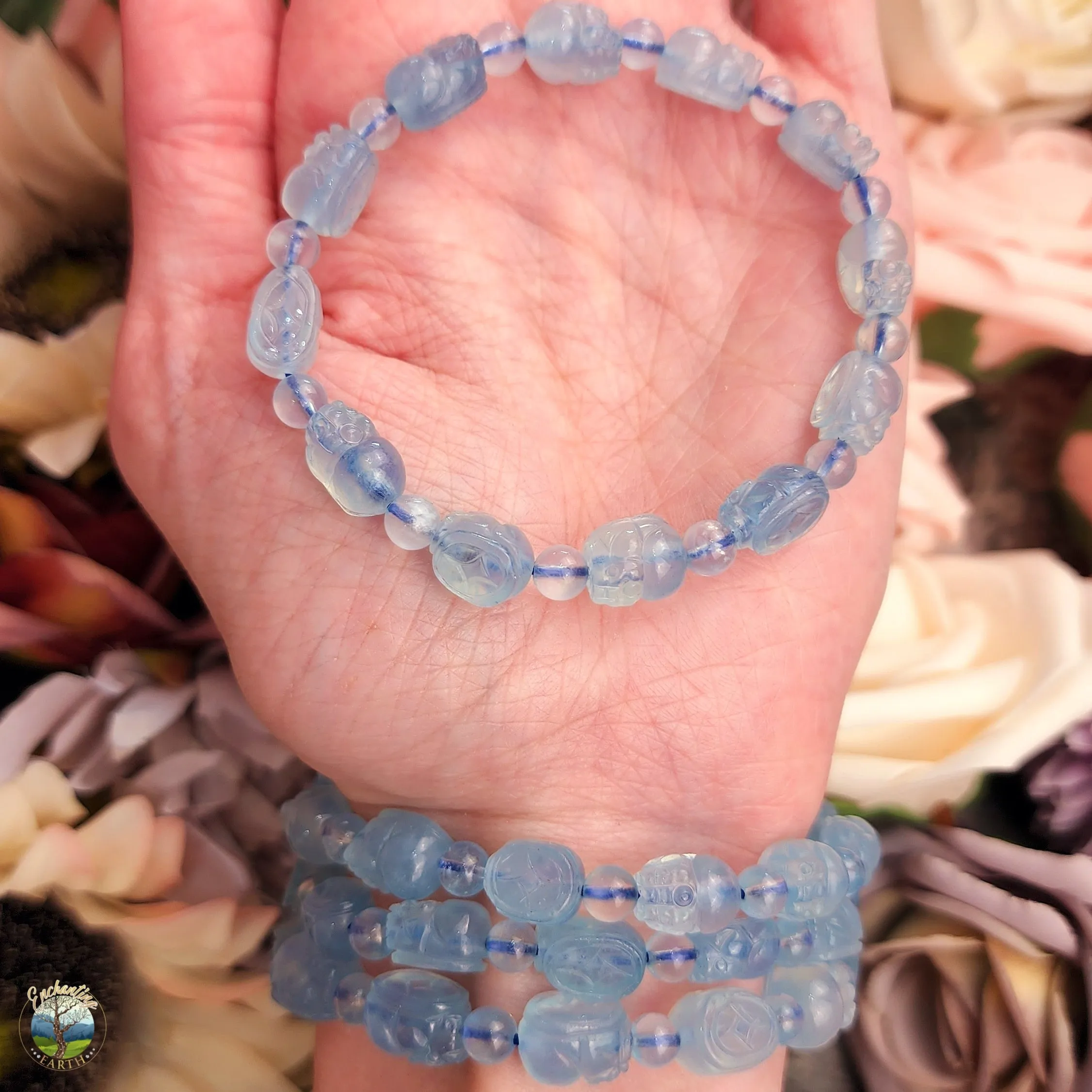 Aquamarine Pixiu Bracelet for Calm Communication