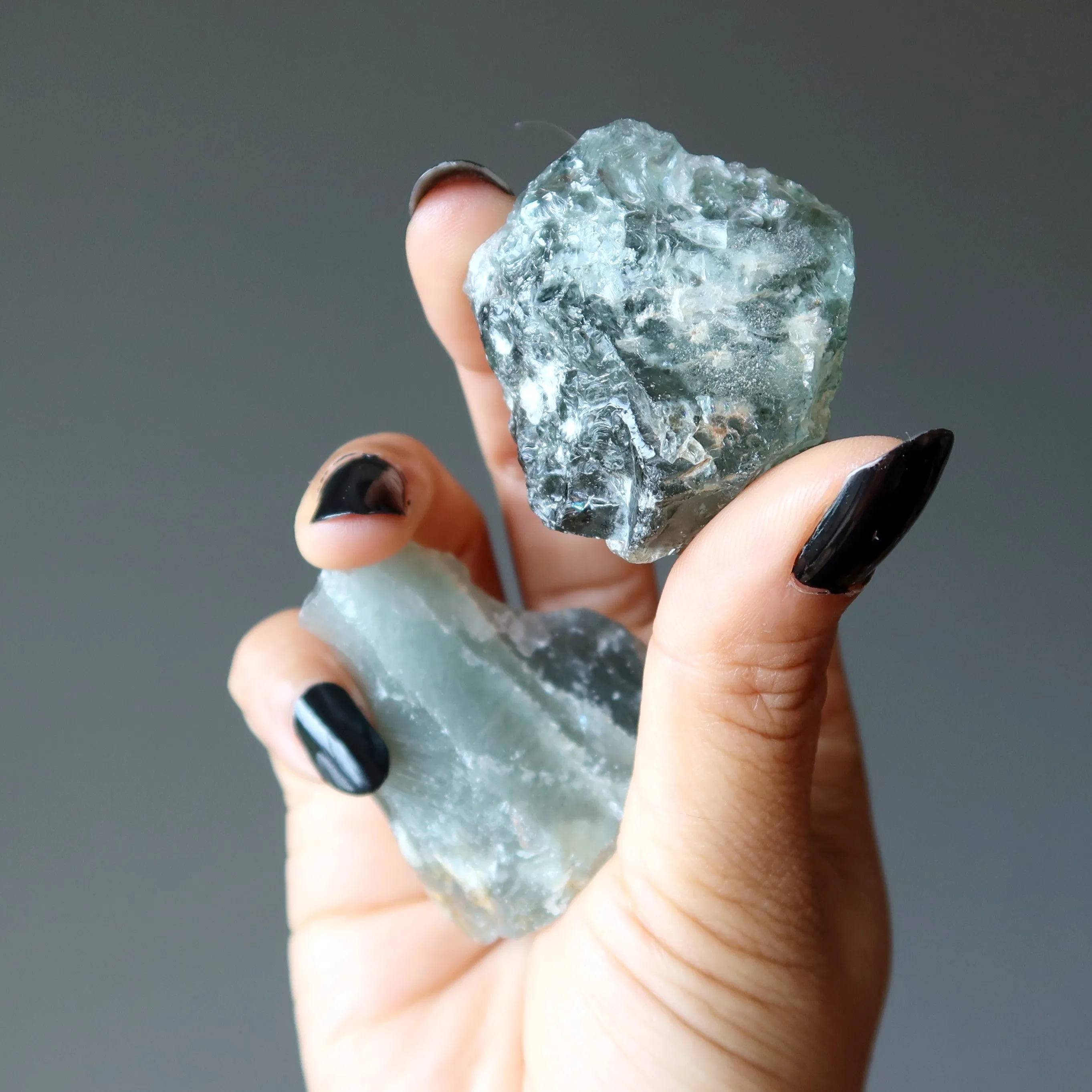 Aquamarine Raw Crystal Precious Blue Gemstone