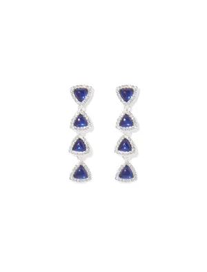 Arielle Dia Dainty Tri Drop Earrings