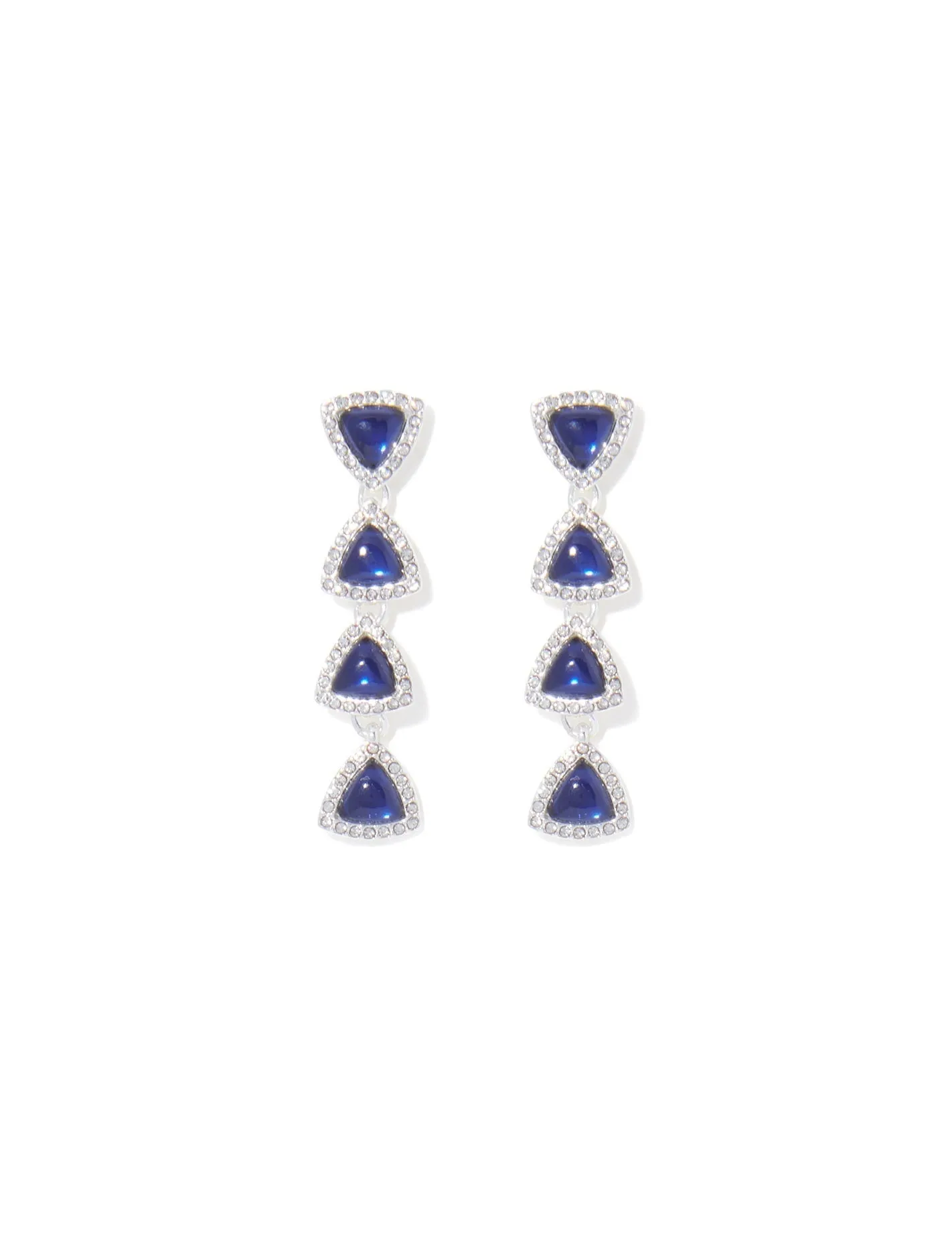 Arielle Dia Dainty Tri Drop Earrings