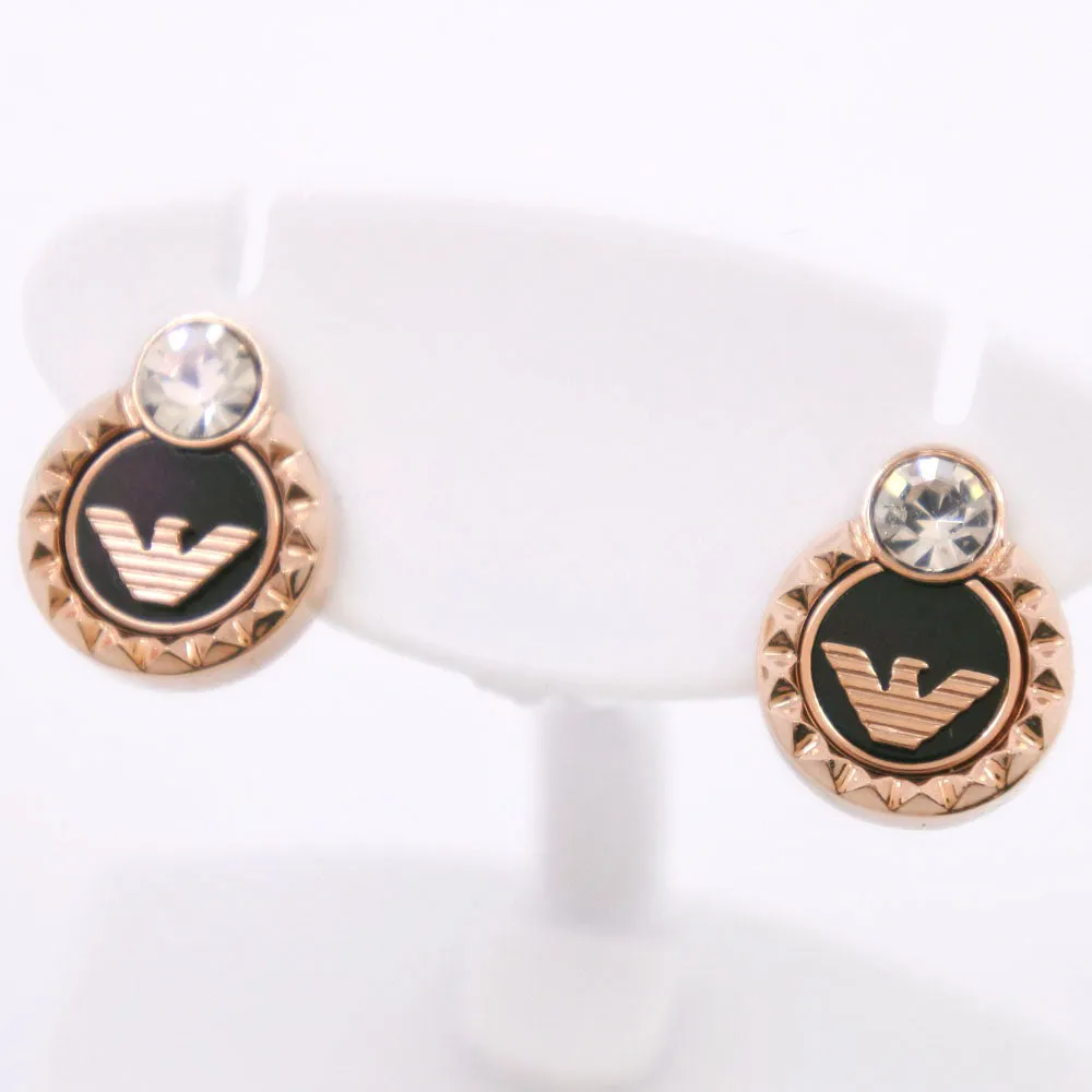Armani Watch Earrings Set Stainless Steel Quartz