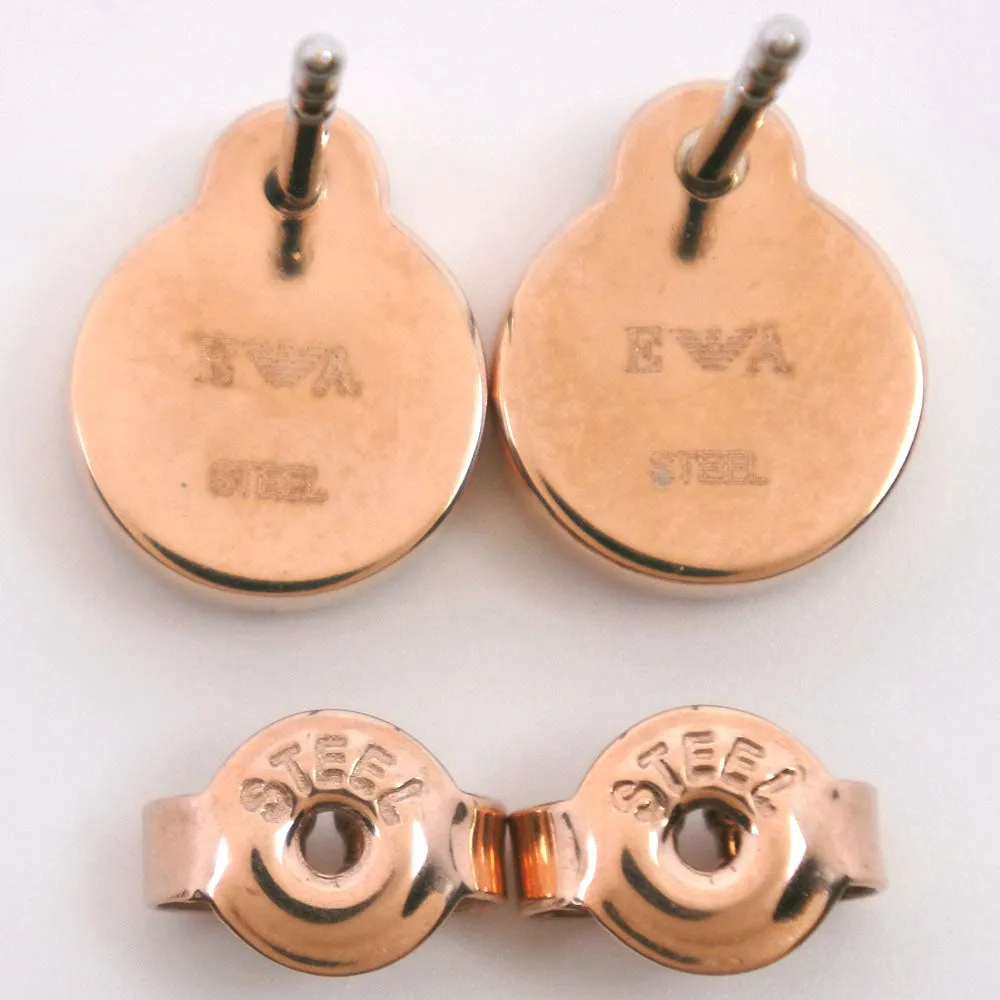 Armani Watch Earrings Set Stainless Steel Quartz