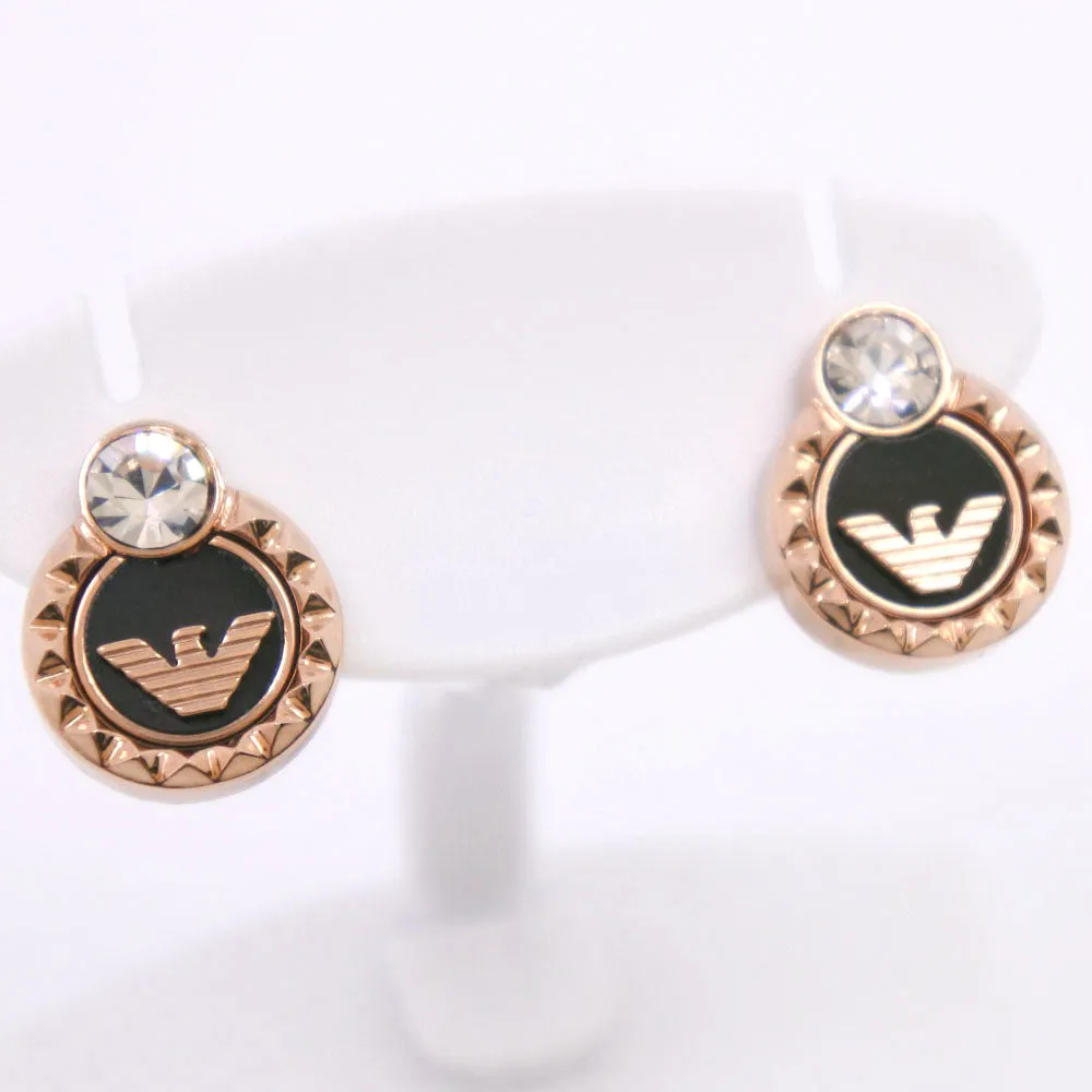 Armani Watch Earrings Set Stainless Steel Quartz