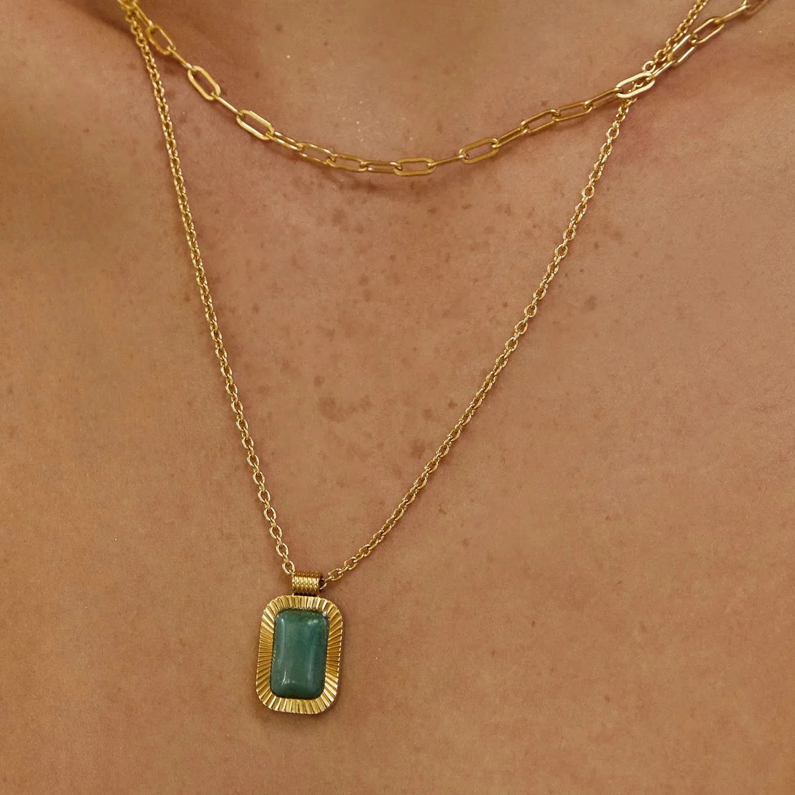 Arms of Eve Teo Gold Necklace - Jade