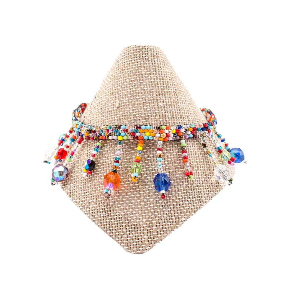 Beach Ball Beaded Anklet Multi Lucias Imports