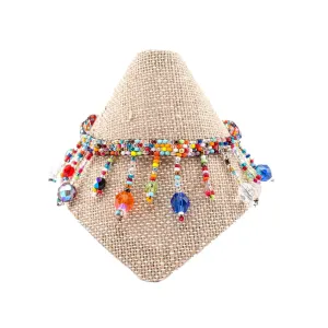 Beach Ball Beaded Anklet Multi Lucias Imports