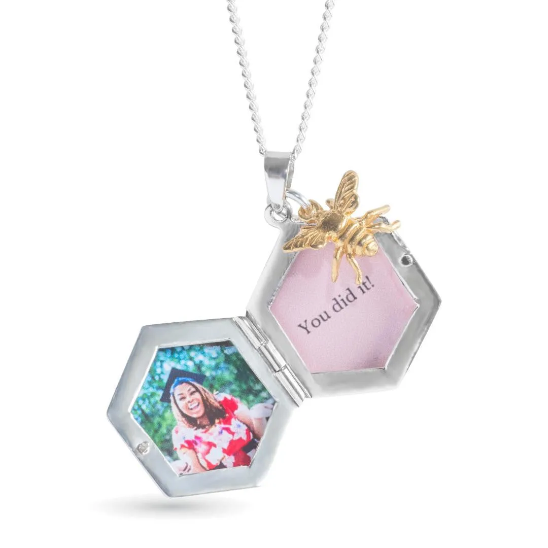 Bee Locket Silver   Photos