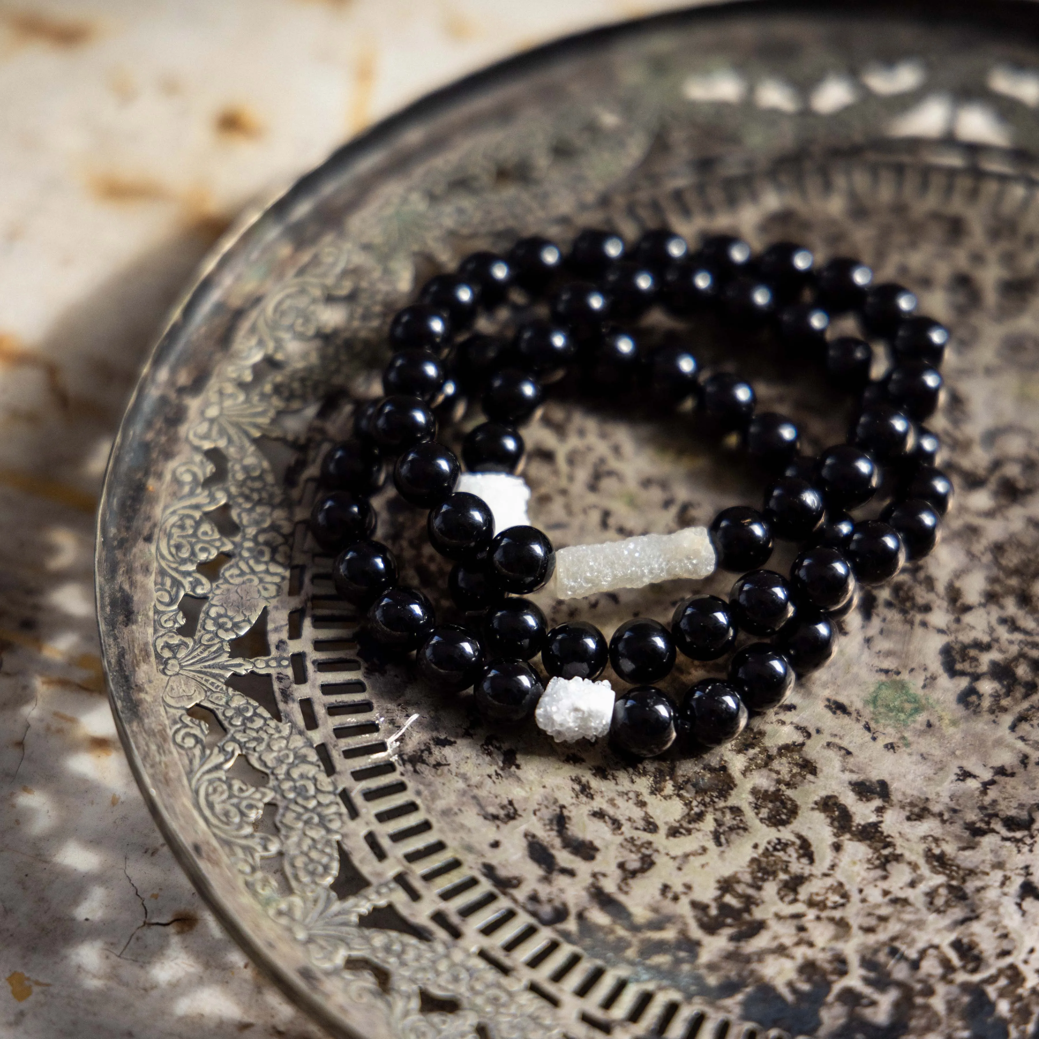 Black Tourmaline Crystal Bracelet