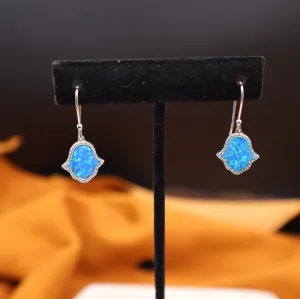 Blue Opal Earrings