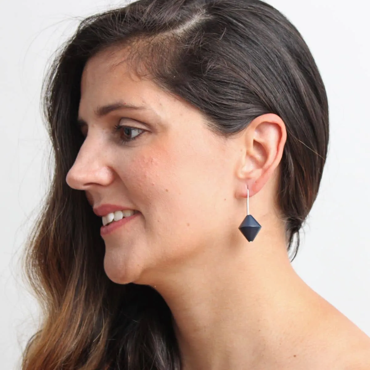 Blue UFO Earrings