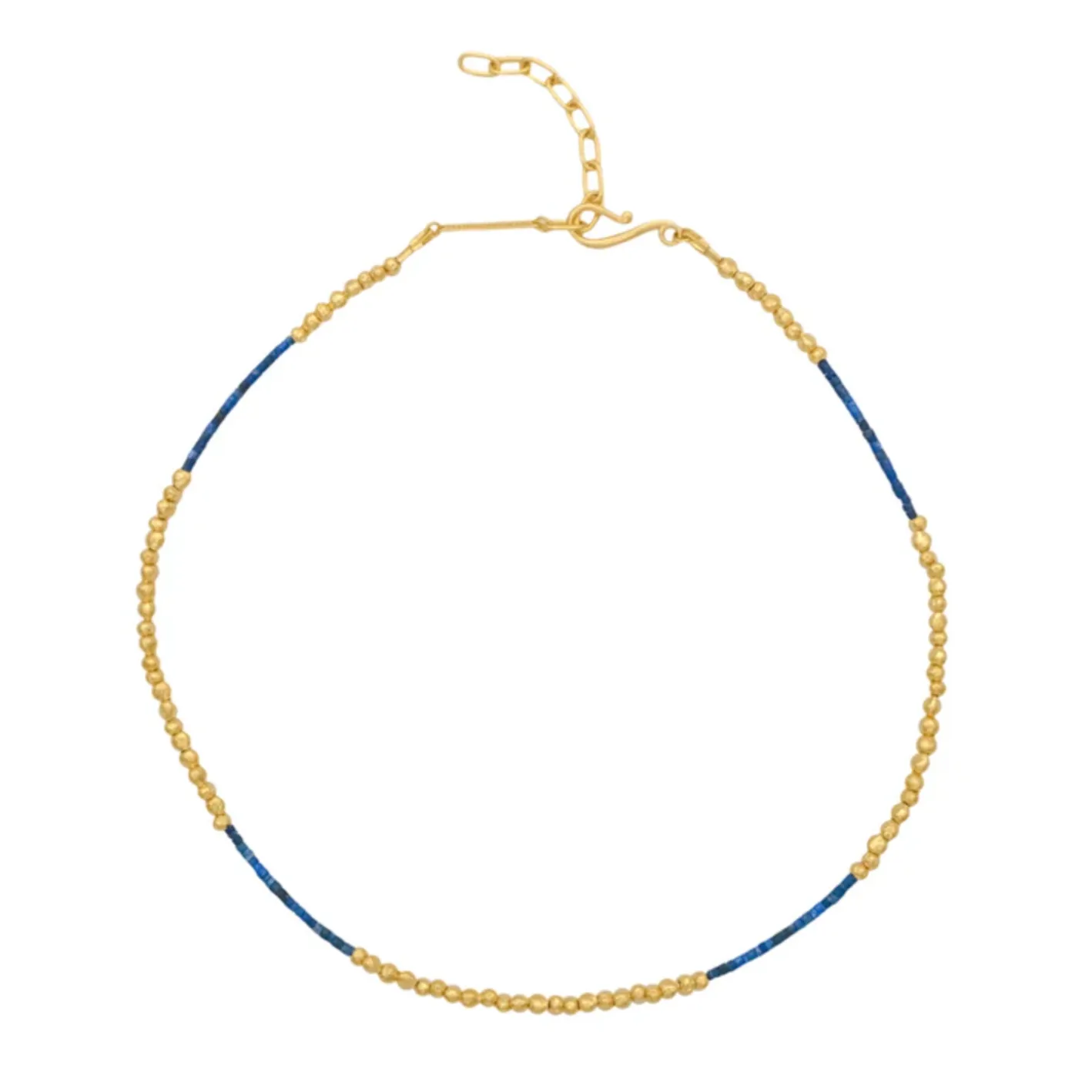 CLEOPATRA'S BLING FAIZAN NECKLACE W LAPIS LAZULI