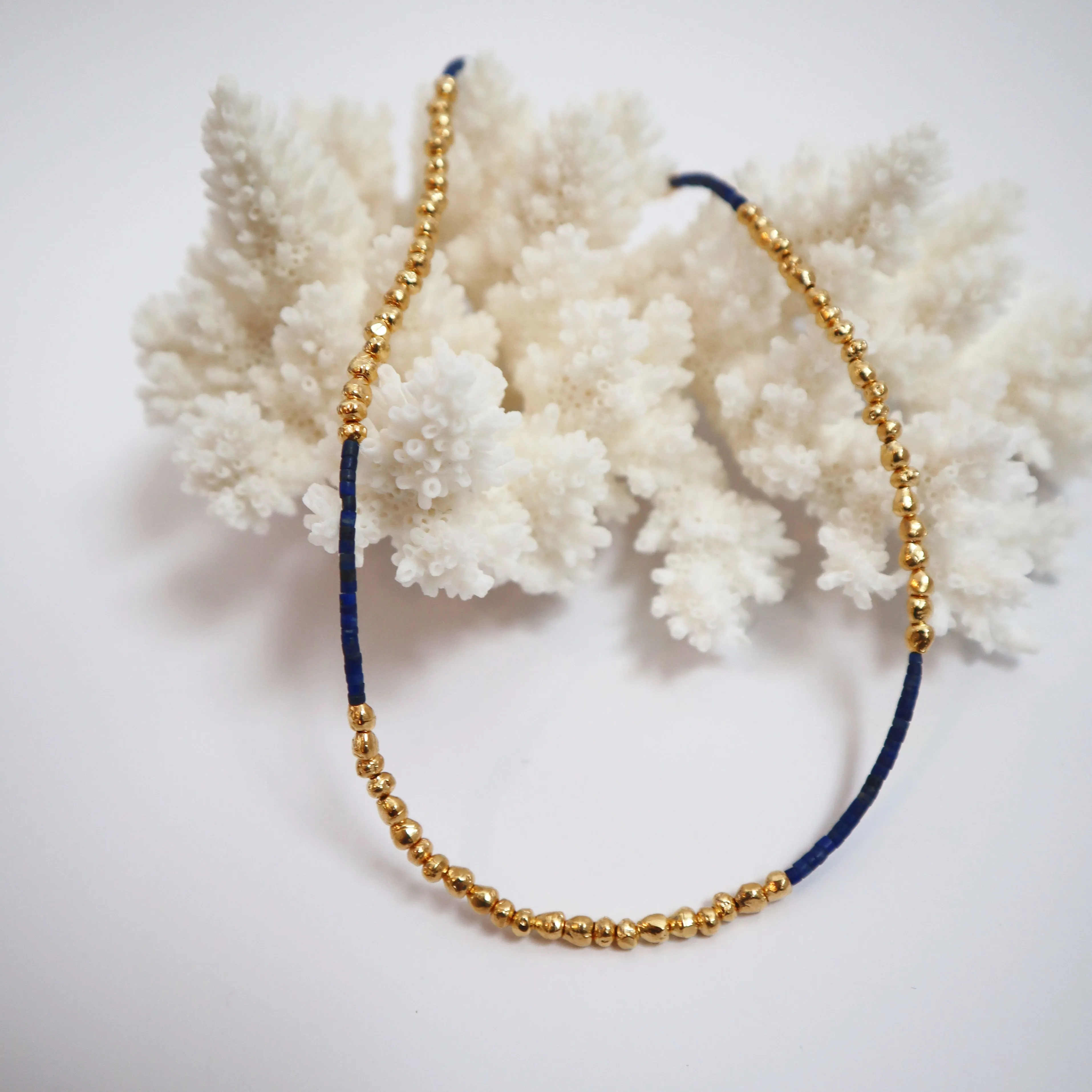 CLEOPATRA'S BLING FAIZAN NECKLACE W LAPIS LAZULI