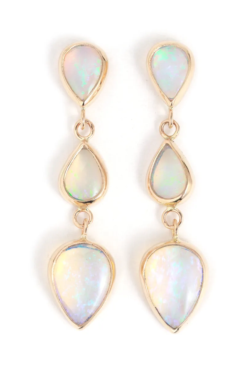 Coober Pedy Australian Opal Drop Earrings