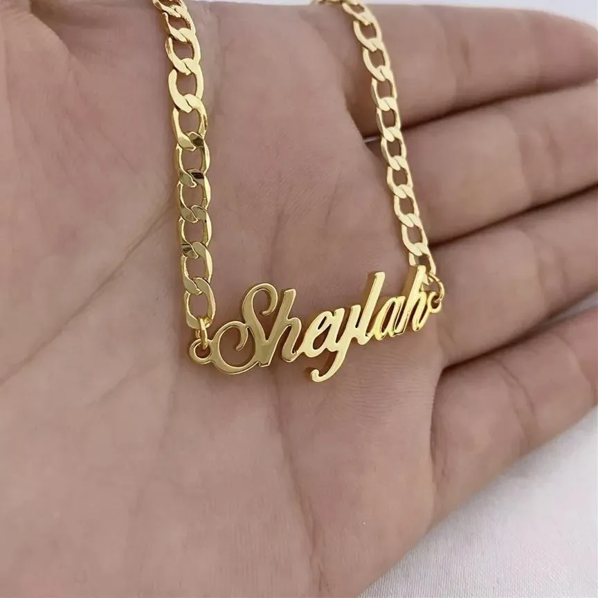 Cuban Link Custom Name Anklet