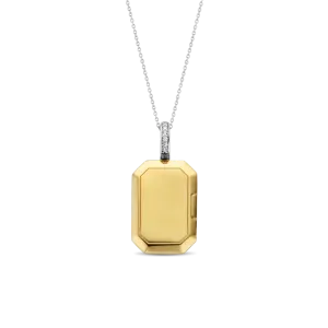 Cubic Zirconia Locket Necklace