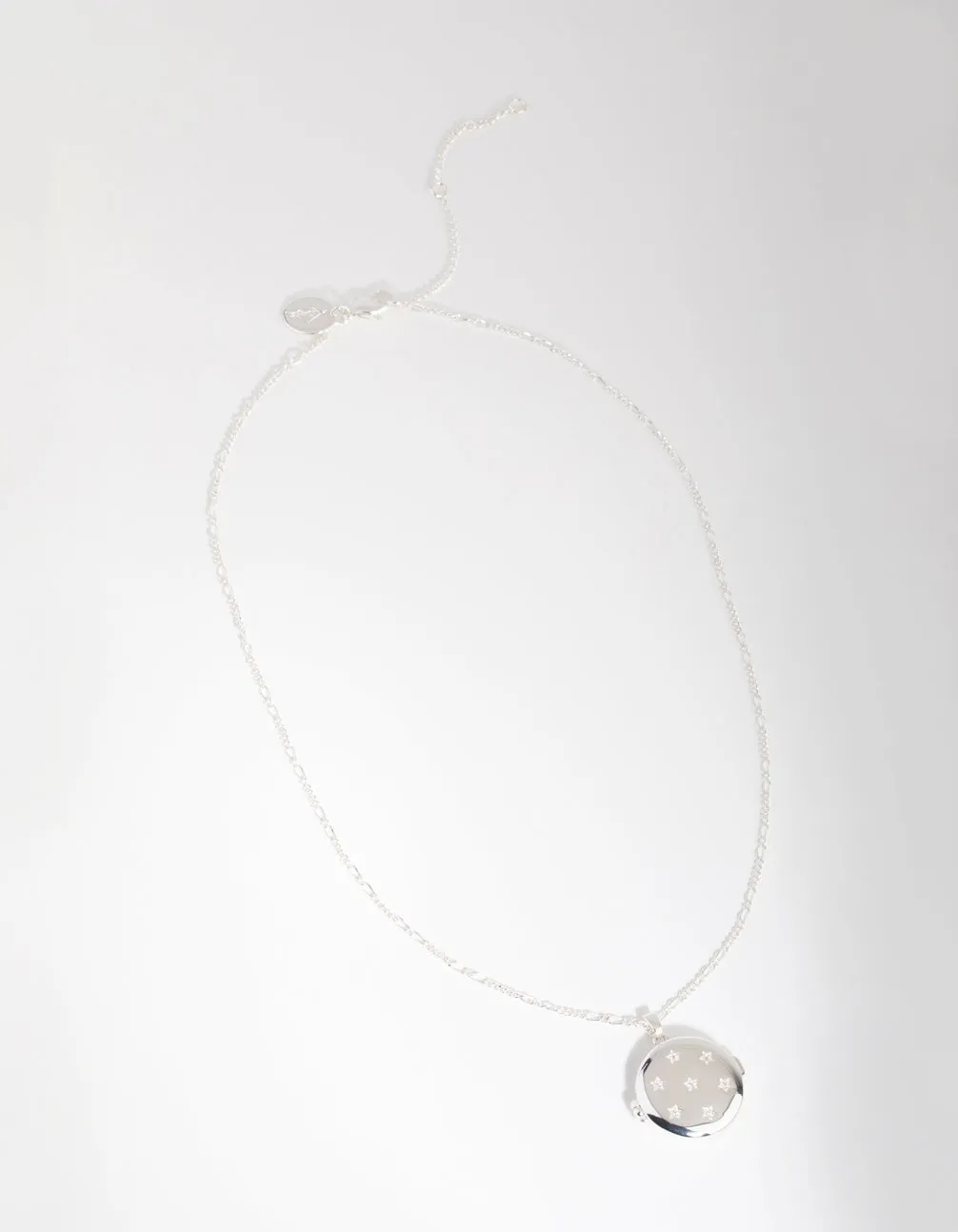 Cubic Zirconia Star Locket Necklace
