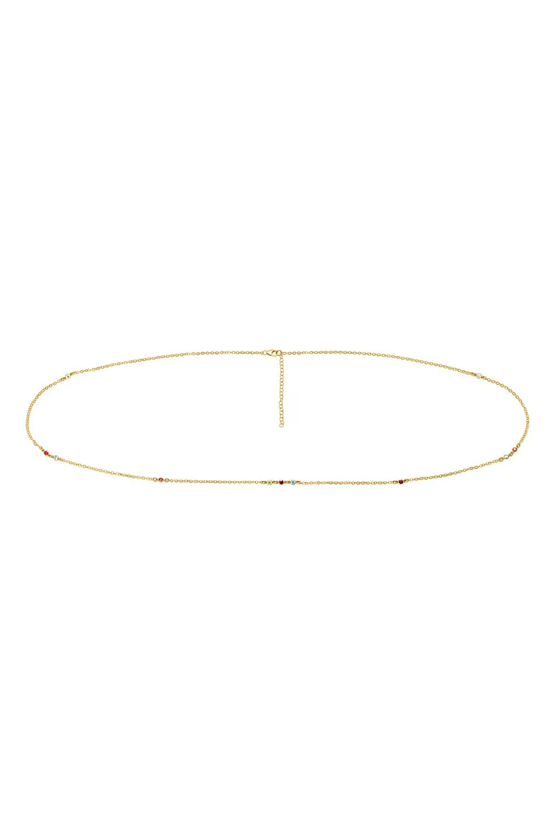 Diane Rainbow Belly Chain