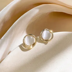 E1435 - Opal Stud Earrings