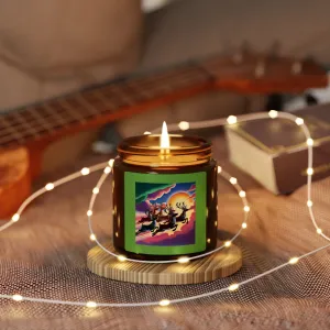 Electronic Cloud Amber Soy Candle – Santa's Reindeer in Flight