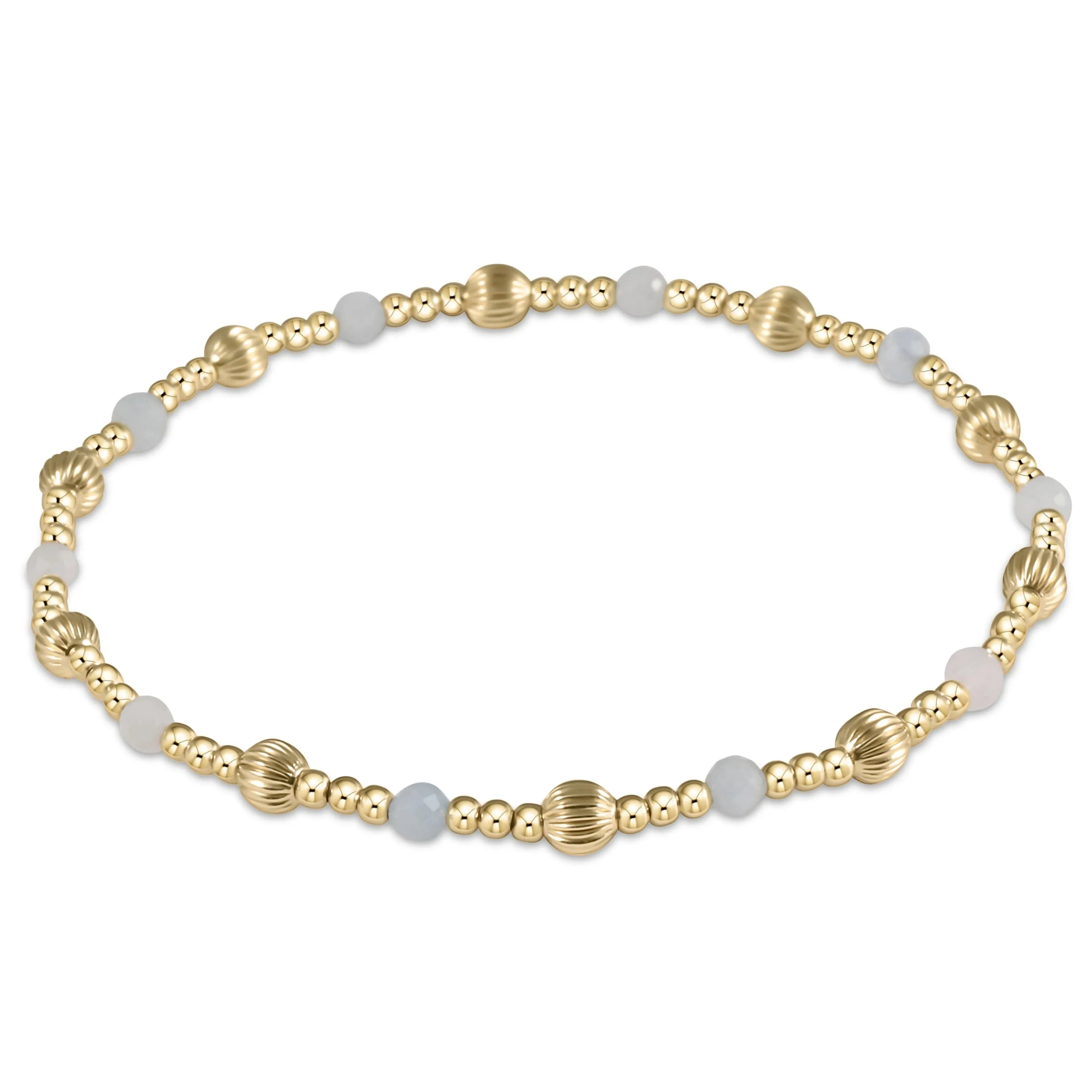 Enewton Dignity Sincerity 4mm Bead Bracelet - Aquamarine