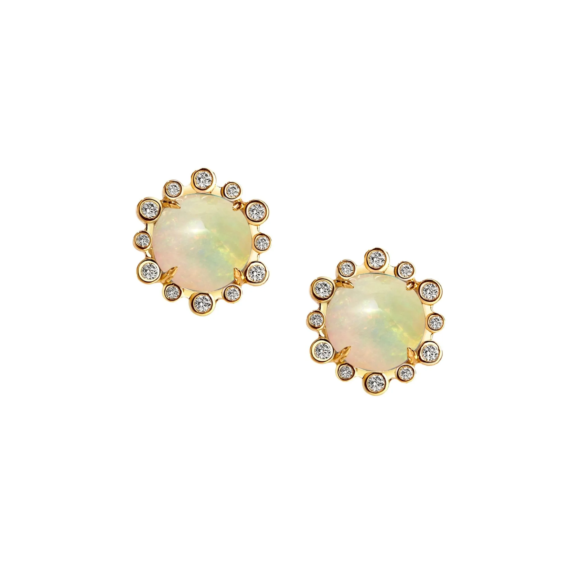 Ethiopian Opal Mogul Studs