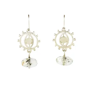 Eye and Aquamarine Earrings - Ari Athans