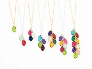 Family Birthstone Necklace