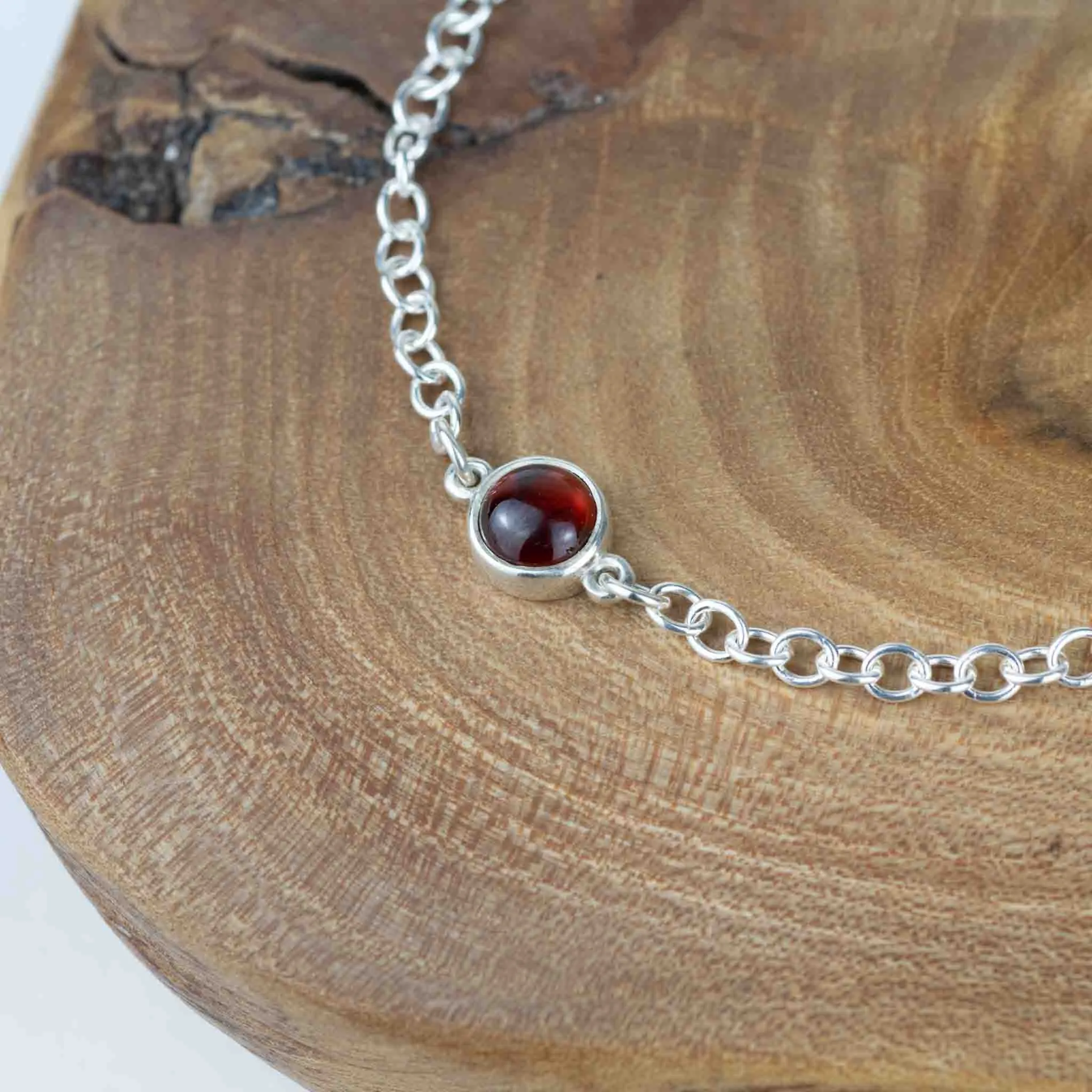 Garnet Gemstone Bracelet