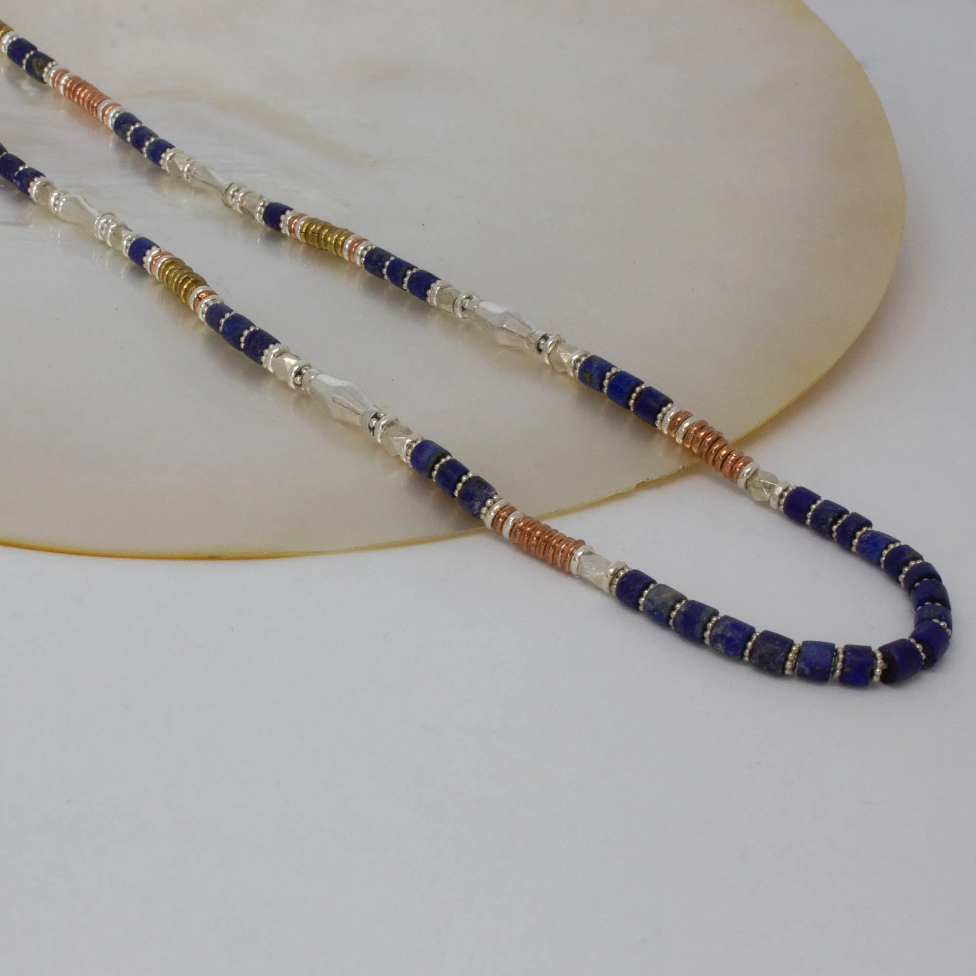 Gemstone and Mixed Metals Necklace