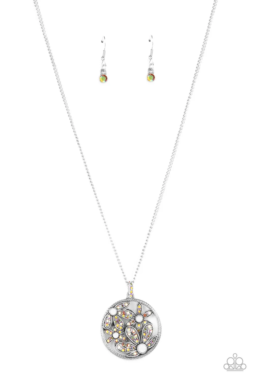 Glade Glamour - Orange Necklace - Paparazzi Accessories