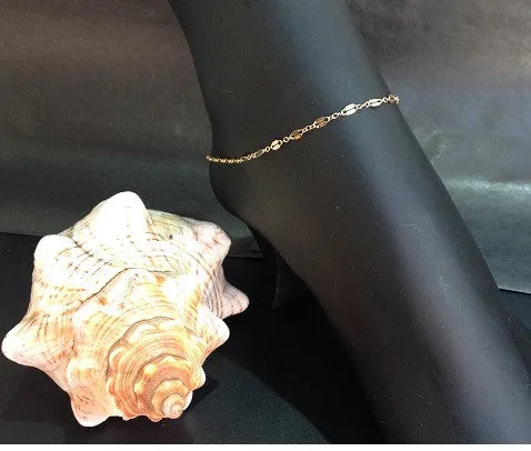Glitter Anklet (14K Gold-Fill)