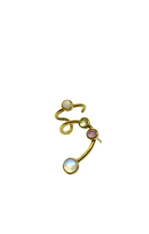 Gold Opal Vine Earcuff