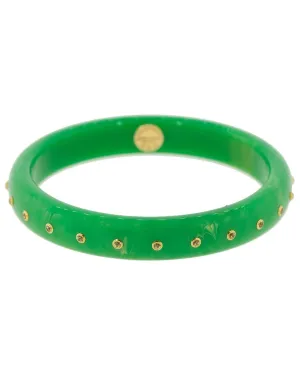 Green Peridot Bakelite Bangle