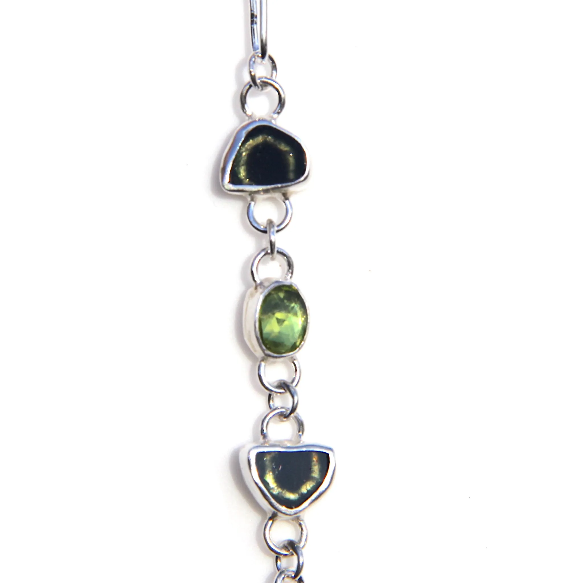 Green Tourmaline   Peridot Bracelet