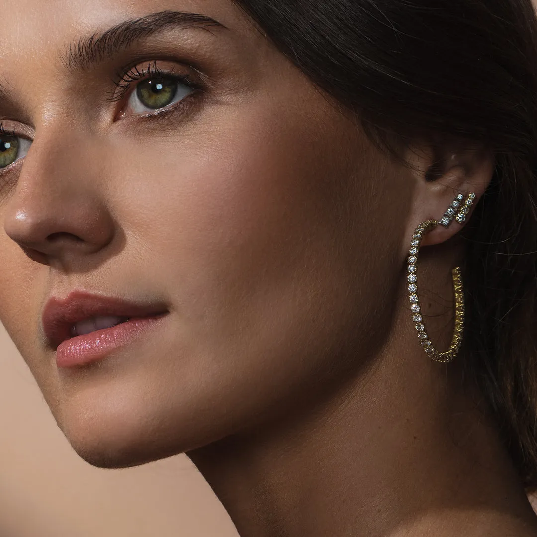 Harlow Two-Tone Stud Earrings